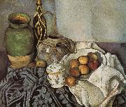 Paul Cezanne bottle of still life of fruit Spain oil painting reproduction